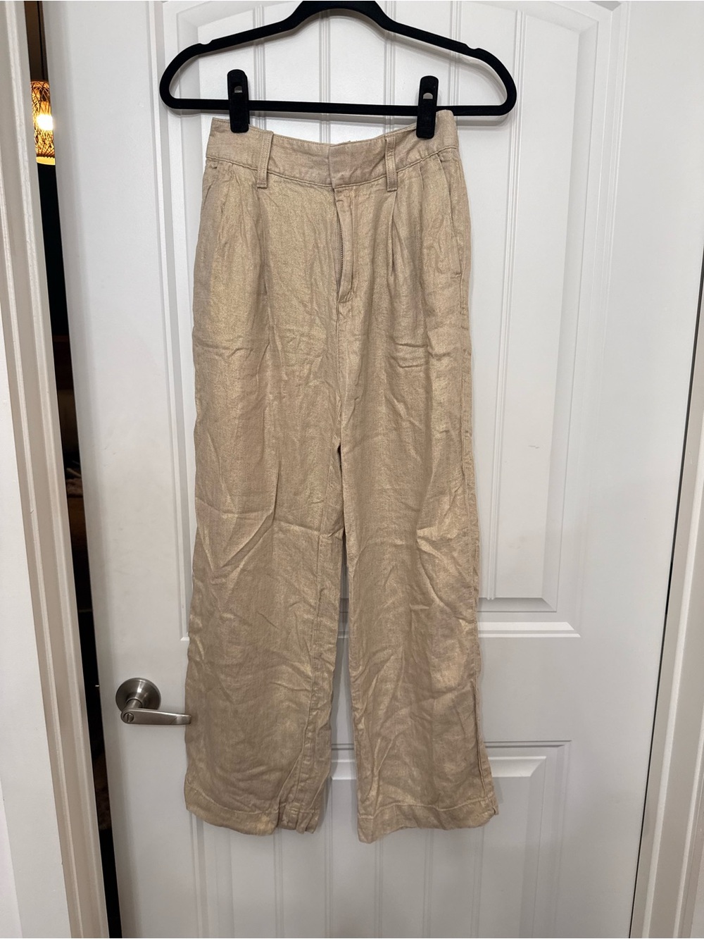 Gap Casual Linen Blend Pants in Beige